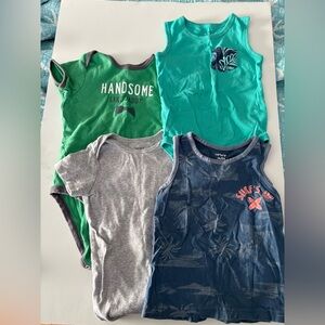 Carter’s summer onesies tank top bundle 24m short sleeve